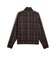 639061　M T7 RELAXED TARTAN WOVEN JKT　33CHOCOLATE F.　717910-0002