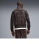 639061　M T7 RELAXED TARTAN WOVEN JKT　33CHOCOLATE F.　717910-0002