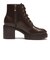 W8037　GL 6HOLE LACE UP 8　BROWN　715021-0002