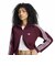 LH1940　W ADILENIUM SLIM KNIT TT　MAROON　717728-0001
