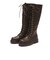 W3088　TRACK SOLE LACE UP LONG BOOTS5　BROWN　715019-0002