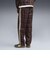 639059　M T7 RELAXED TARTAN WOVEN PT　33CHOCOLATE F.　717909-0002