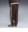 639059　M T7 RELAXED TARTAN WOVEN PT　33CHOCOLATE F.　717909-0002
