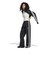 LH1935　W ADILENIUM KNIT TP　BLACK　717718-0001