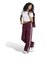 LH1936　W ADILENIUM KNIT TP　MAROON　717726-0001