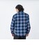 126K1071001　M Check Flannel Open Shirts　NAVY　717847-0001