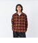 126K1071001　M Check Flannel Open Shirts　BROWN　717847-0002