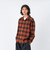 126K1071001　M Check Flannel Open Shirts　BROWN　717847-0002