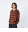 126K1071001　M Check Flannel Open Shirts　BROWN　717847-0002