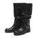 W3097　2BELT SHIRRING LONG BOOTS　BLACK　717157-0001