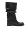 W3097　2BELT SHIRRING LONG BOOTS　BLACK　717157-0001