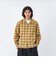 126K1071001　M Check Flannel Open Shirts　BEIGE　717847-0003