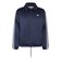 KE4173　M 3STRIPES SATIN COACH JKT　NIGHTINDIGO　716049-0001