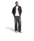 HZ3805　M 3STRIPES SATIN COACH JKT　BLACK　716026-0001