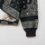 C3-E605　M QUILT PADDED CREWNECK JKT　ﾌﾞﾗｯｸ　720251-0001