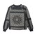 C3-E605　M QUILT PADDED CREWNECK JKT　ﾌﾞﾗｯｸ　720251-0001