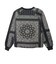 C3-E605　M QUILT PADDED CREWNECK JKT　ﾌﾞﾗｯｸ　720251-0001