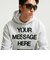 IO1649　M YMH GFX FLC HOODIE　051B HTHR/SFTY　716629-0002