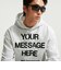 IO1649　M YMH GFX FLC HOODIE　051B HTHR/SFTY　716629-0002