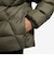 HV0532　M J BRK PUFFER JKT　222MDOLIV/BLK　703950-0002