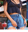【ROXY ロキシー 公式通販】ロキシー（ROXY）【OUTLET】Roxy NEW SWELL DENIM SHORT ショートデニムパンツ