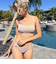 【ROXY ロキシー 公式通販】ロキシー（ROXY）【OUTLET】Roxy WAVY STRIPE CHEEKY TIE SIDE ビキニ ボトム