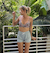 【ROXY ロキシー 公式通販】ロキシー（ROXY）【OUTLET】Roxy ALL ABOUT SOL 長袖ラッシュTシャツ付き 水着 4点セット