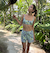 【ROXY ロキシー 公式通販】ロキシー（ROXY）【OUTLET】Roxy SIMPLY BOTANICAL ラッシュTシャツ付き 水着 3点セット