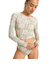 【ROXY ロキシー 公式通販】ロキシー（ROXY）Roxy HIBISCUS DAZE CROP LYCRA ウィメンズ ラッシュガード