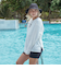 【ROXY ロキシー 公式通販】ロキシー（ROXY）Roxy HEAR THE WAVES ウィメンズ 長袖ラッシュガード ２点セット