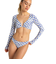 【オンラインストア・直営店限定】Roxy ARTSY TILE CROP TOP LYCRA ウィメンズ スイムウェア ラッシュガード トップス