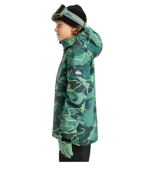 QUIKSILVER キッズ MISSION PRINTED YOUTH JK スノージャケット 【25