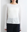 【洗える】フラワージャガードロングTシャツ