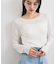 【洗える】フラワージャガードロングTシャツ