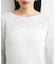 【洗える】フラワージャガードロングTシャツ