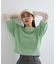 【洗える】アイレットブークレコンパクトニット
