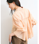 【防シワ/接触冷感/洗える】ボリュームスリーブショート丈シアーシャツ