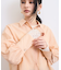 【防シワ/接触冷感/洗える】ボリュームスリーブショート丈シアーシャツ