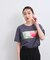 【接触冷感】フラワーフォト＆ロゴTシャツ