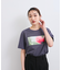 【接触冷感】フラワーフォト＆ロゴTシャツ