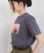 【接触冷感】フラワーフォト＆ロゴTシャツ
