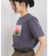 【接触冷感】フラワーフォト＆ロゴTシャツ