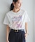 【接触冷感】フラワーフォト＆ロゴTシャツ