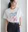 【接触冷感】フラワーフォト＆ロゴTシャツ