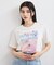 【接触冷感】フラワーフォト＆ロゴTシャツ