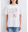 【接触冷感】フラワーフォト＆ロゴTシャツ