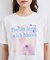 【接触冷感】フラワーフォト＆ロゴTシャツ
