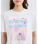 【接触冷感】フラワーフォト＆ロゴTシャツ