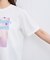 【接触冷感】フラワーフォト＆ロゴTシャツ