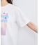 【接触冷感】フラワーフォト＆ロゴTシャツ